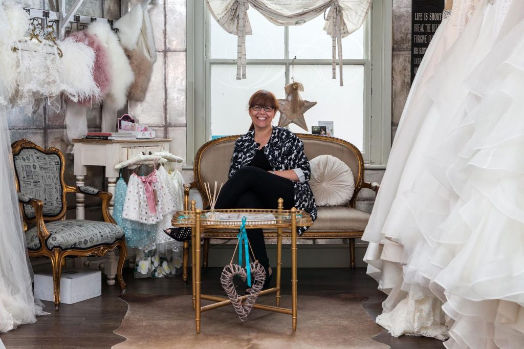 Sally Brady at Helena Fortley Bridal Boutique