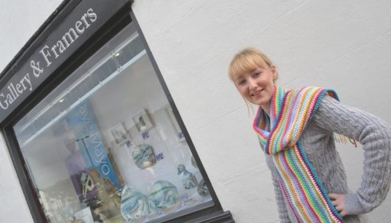 Jodie Green of Caterham Galleries gets ready to Colour Caterham
