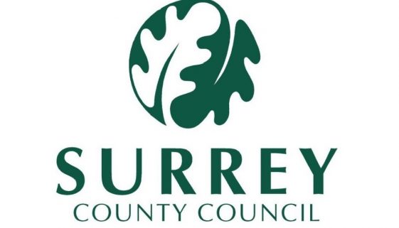 Caterham Valley Library Surrey County Council logo 1