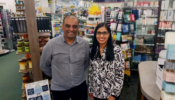 Shim and Monical Patel from Vitaltone Pharmacy and Vitaleyes Opticians. Caterham Valley web