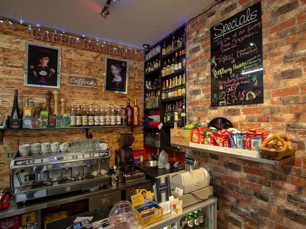 Caffe Bambino coffee shop in Caterham Valley, Surrey