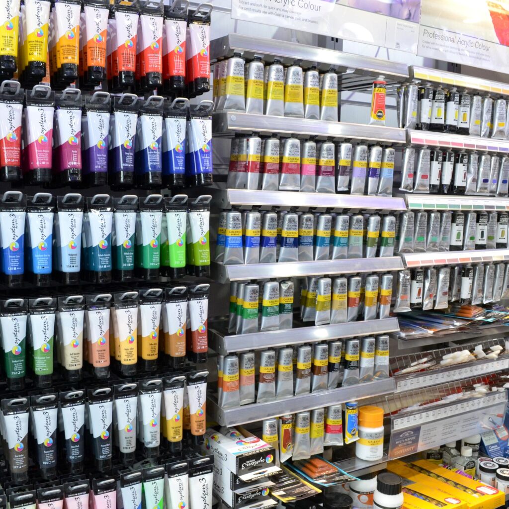 Crafts Stationers - Winsor & Newton paints and brushes