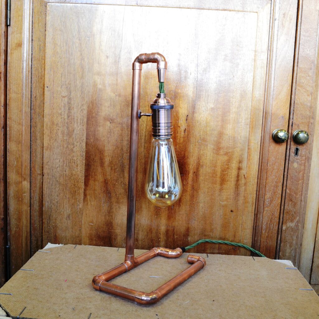 Pedrick's Zero Waste Shop - upcycled copper lamp