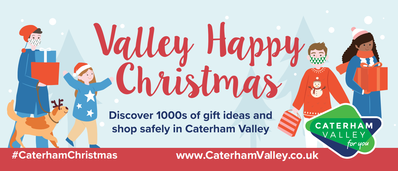 Valley Happy Christmas banner for Caterham Christmas