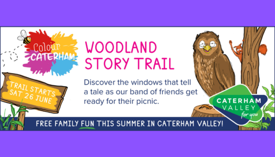 Colour Caterham, Surrey event banner for story trail