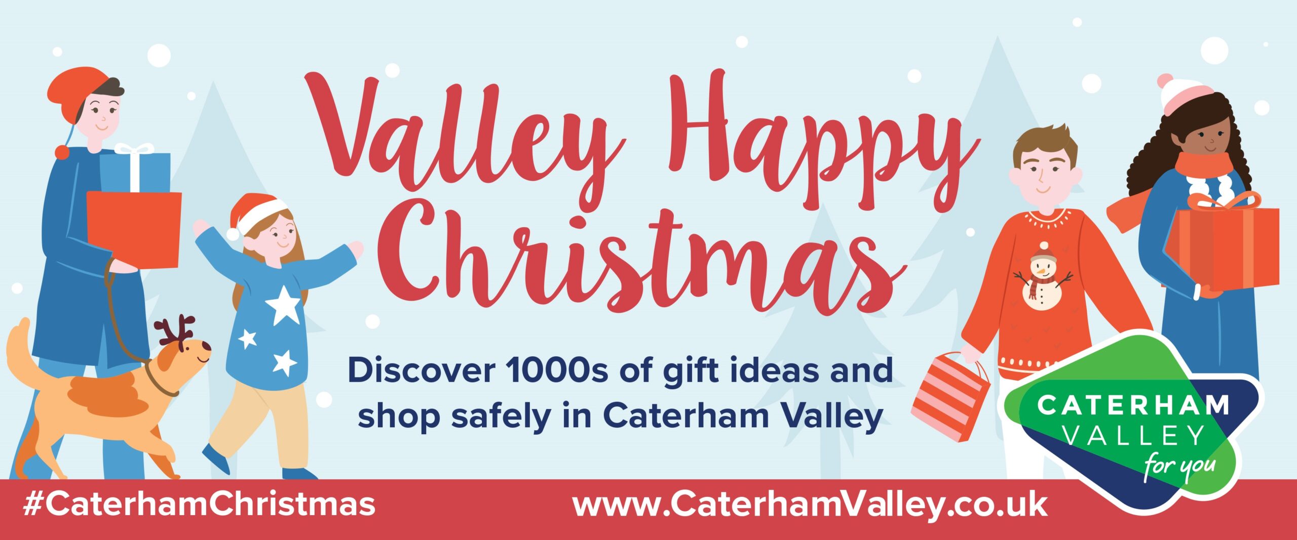 Christmas 2021 in Caterham Valley, Surrey banner