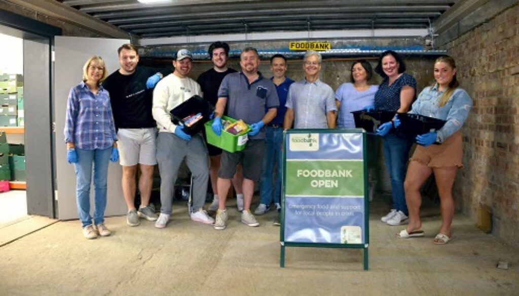 Hawke Financial Services staff at Caterham Food Bank