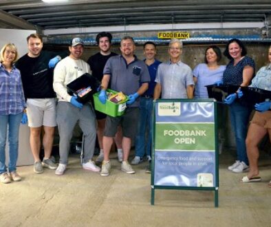 Hawke Financial Services staff at Caterham Food Bank