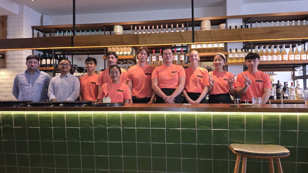 The full team at Takusan, Caterham Valley's newest Japanese restaurant