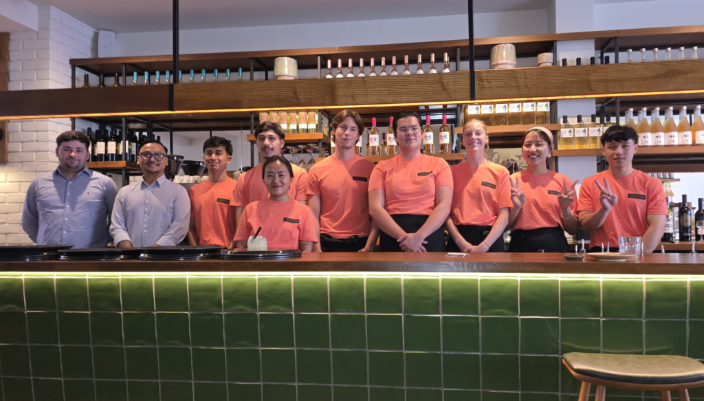 The full team at Takusan, Caterham Valley's newest Japanese restaurant